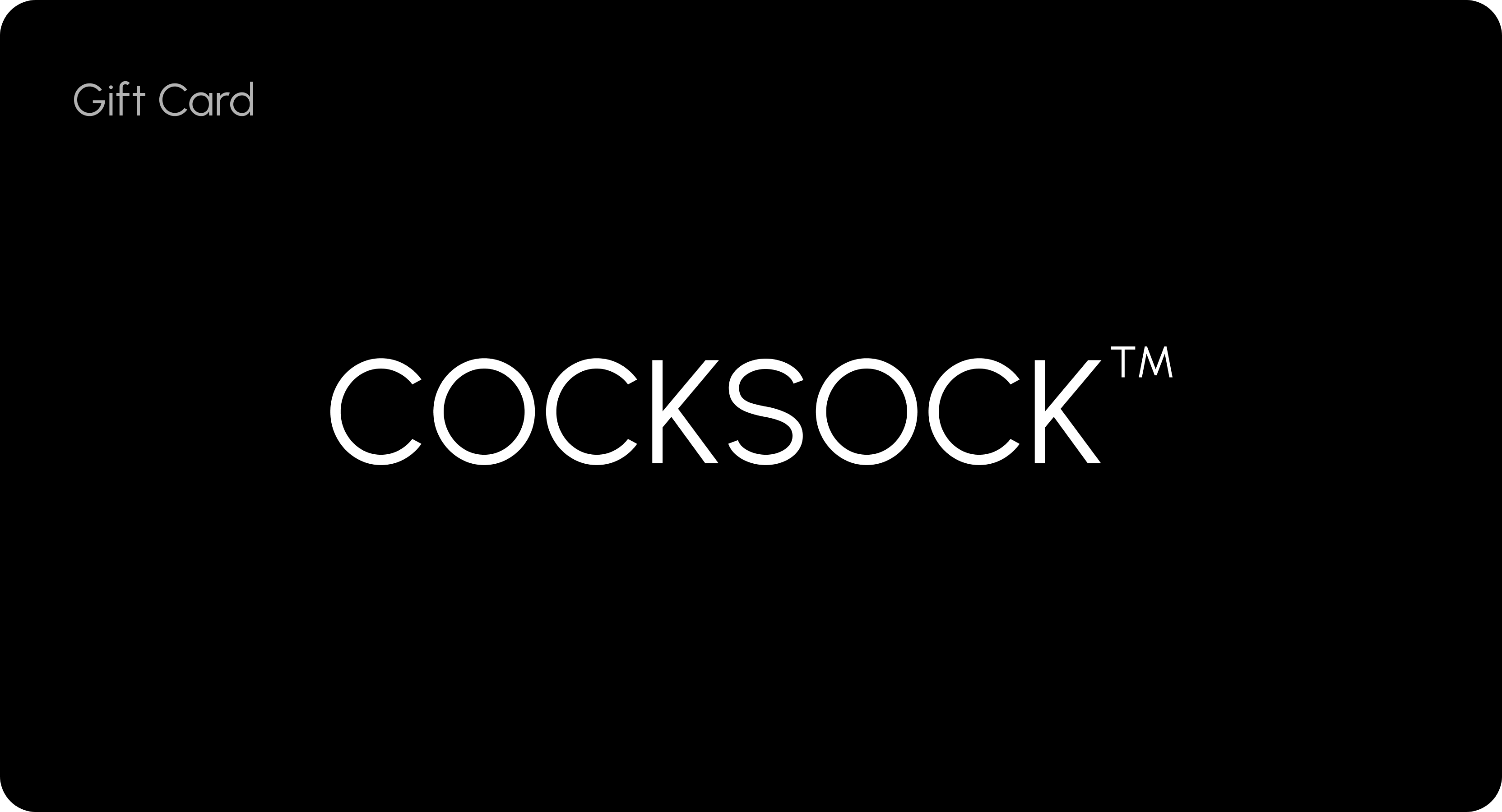 COCKSOCK GIFT CARD - COCKSOCK 